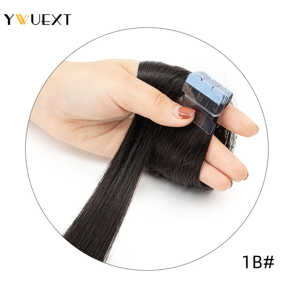 YWUEXT Mini Tape in Human Hair - đánh giá và giá Invisible Tape In Extensions Real Hair