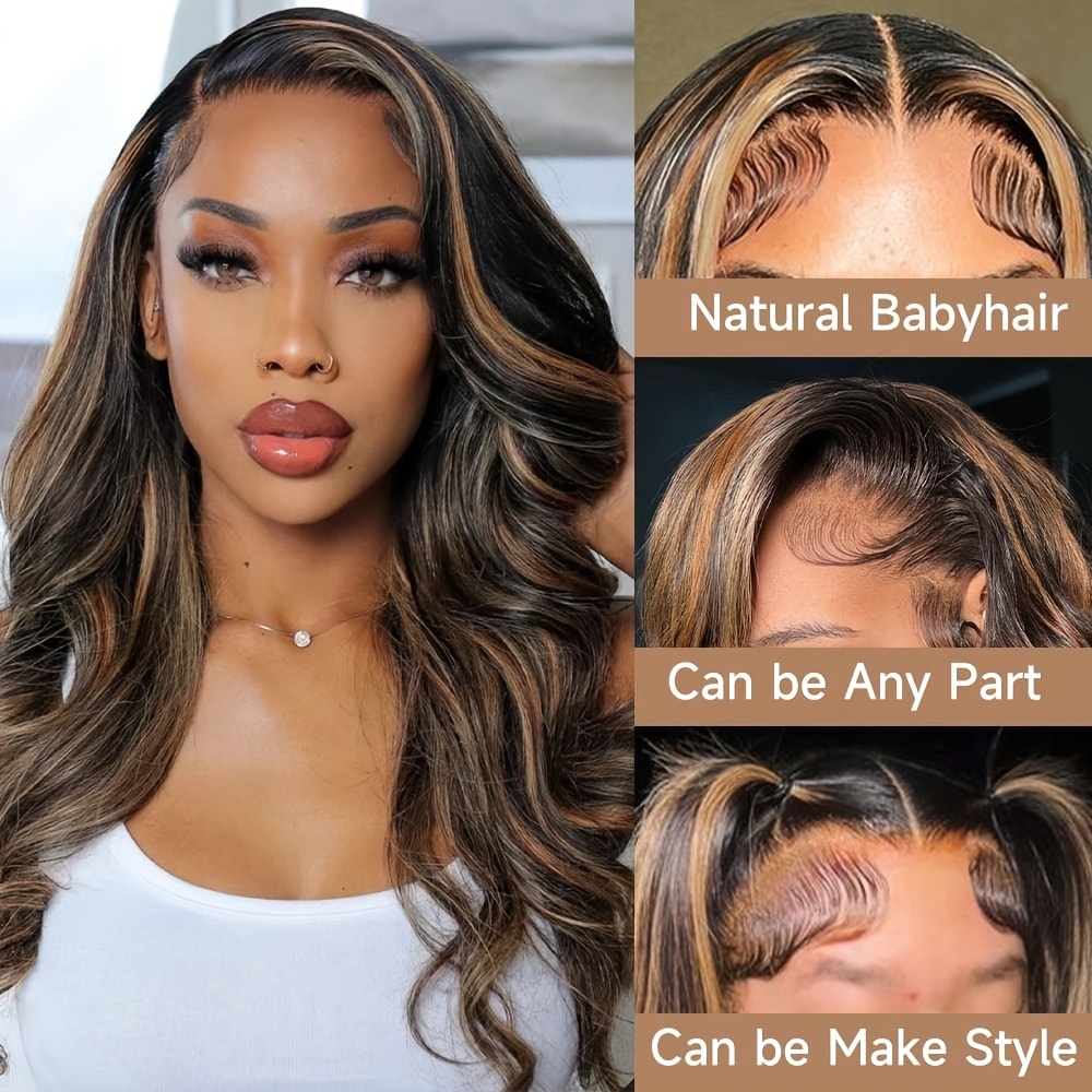 P1B30 Body Wave Highlight Ombr - đánh giá và giá Hd Lace Frontal Wig Human Hair Pre Plucked