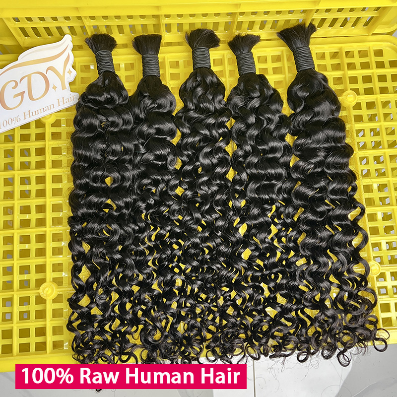 100% Human Hair Bulk for Braid - đánh giá và giá Water Wave Bulk Human Hair For Braiding