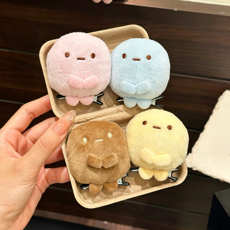 4pcs Cute Sumikko Gurashi Plus - đánh giá và giá Hair Clips