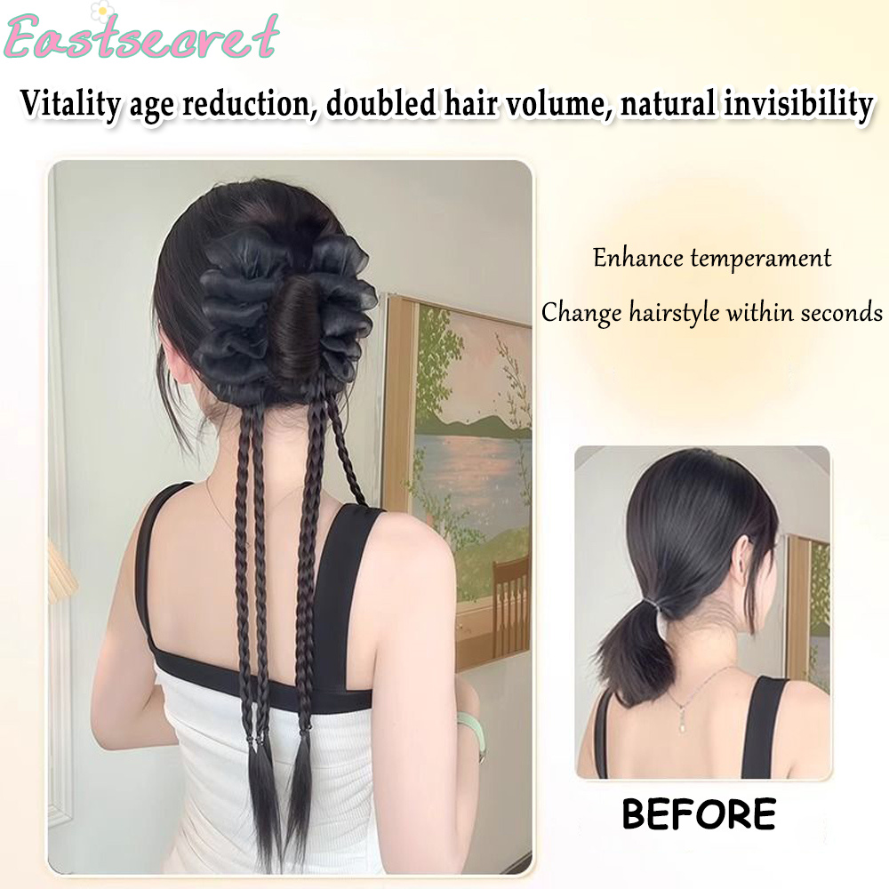 Black Bow Half-tie Hair Claw C - đánh giá và giá Claw Clip Messy Bun Hair Piece