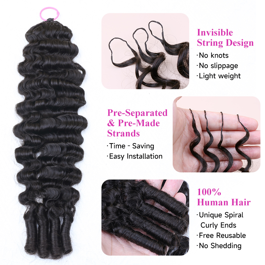 100% Human Hair Feather Croche - đánh giá và giá Hair Bundles