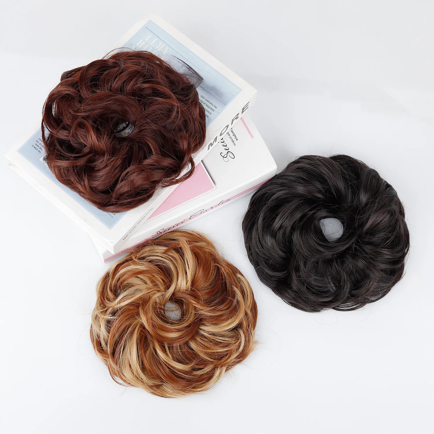 Elegant Curly Wave Messy Bun H - đánh giá và giá Claw Clip Messy Bun Hair Piece