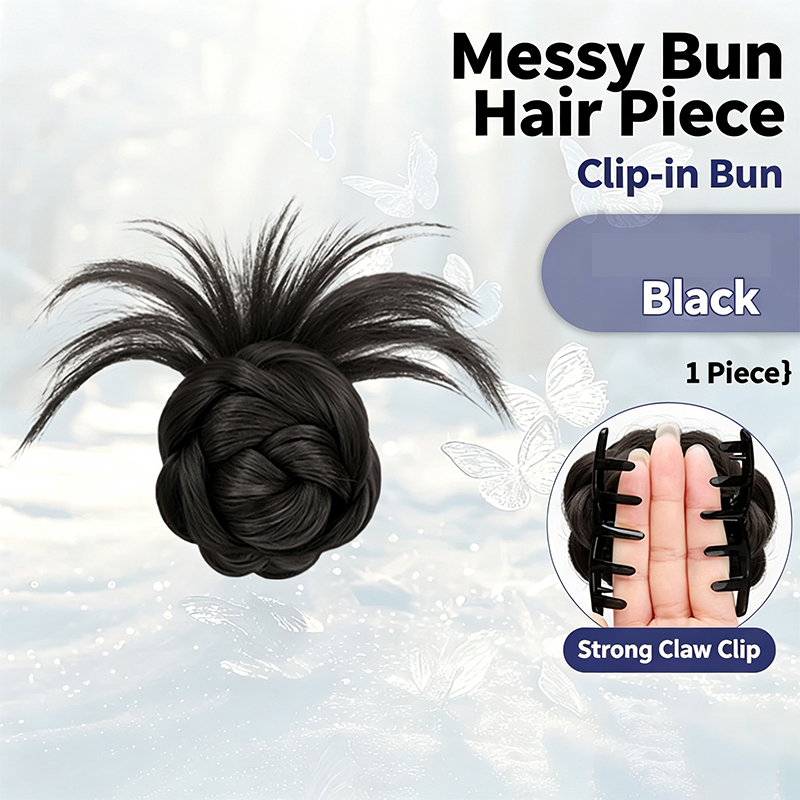 Fluffy Spiky Messy Bun Hair Pi - đánh giá và giá Claw Clip Messy Bun Hair Piece