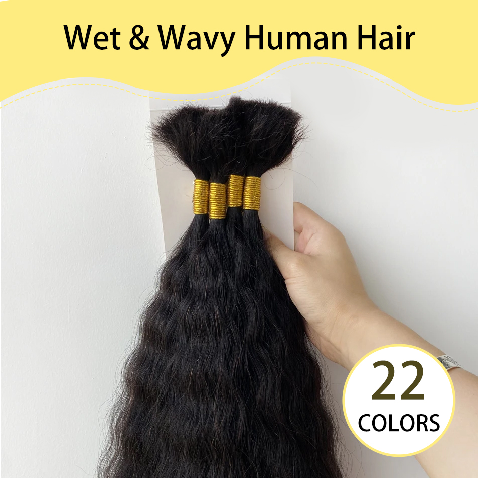 Yelo Wet and Wavy Human Braidi - đánh giá và giá Water Wave Bulk Human Hair For Braiding
